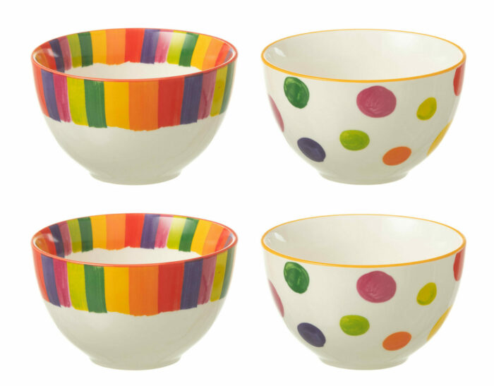 Zestaw miseczek Polka Dot & Stripe (4 szt.) - obrazek 1